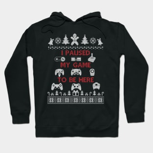 Plaused My Game To Be Here T Shirt Cute Christmas Gift, Ugly Christmas Hoodie